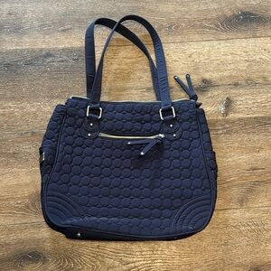 Vera Bradley‎ quilted tote classic navy